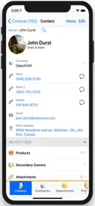 SalesNOW Mobile CRM for iPhone screenshot #2 for iPhone