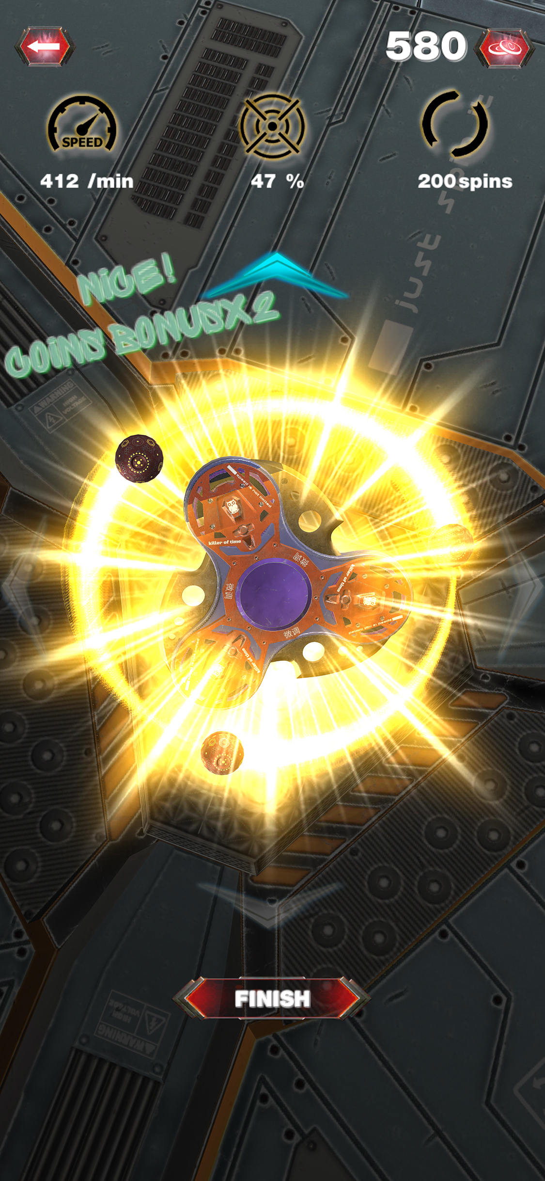 Fidget Spinner using Gravity screenshot 3