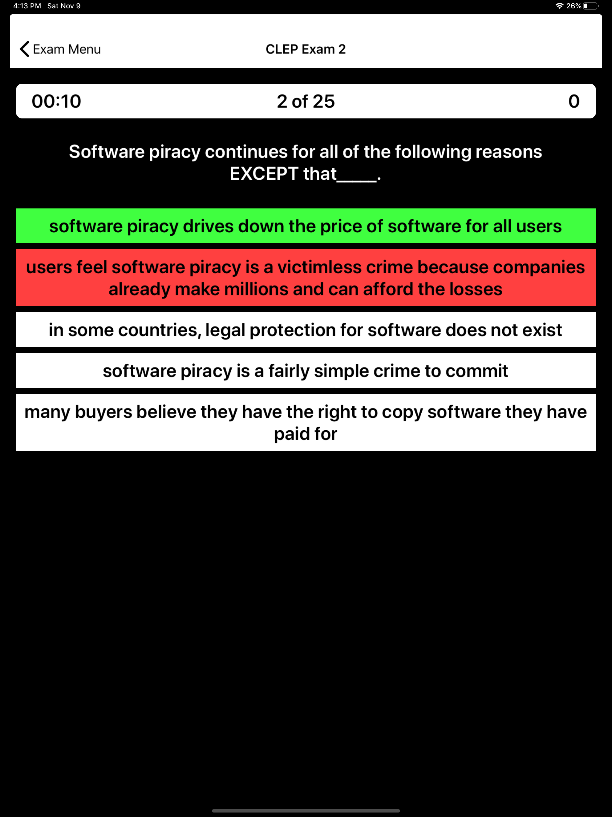 CLEP Information Systems Prep screenshot 15