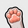 Cat paws stickers