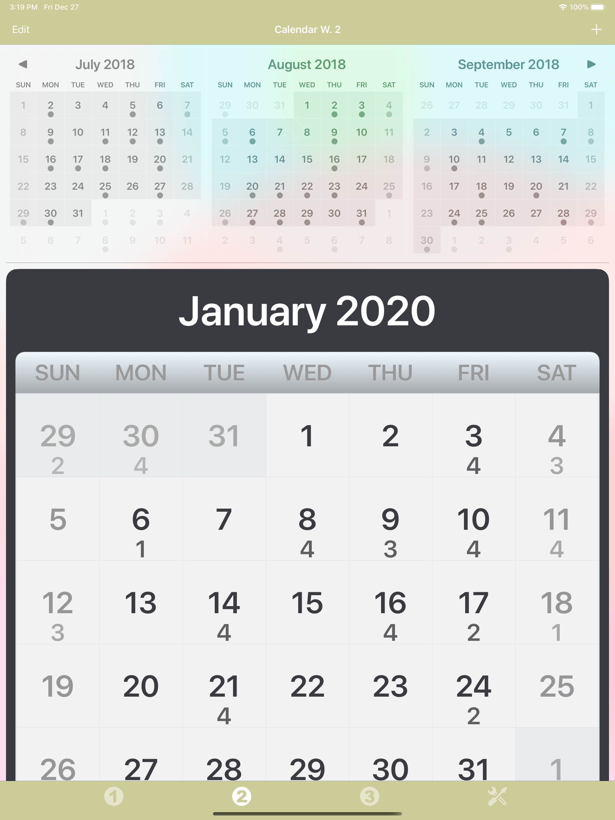 Calendar Widget