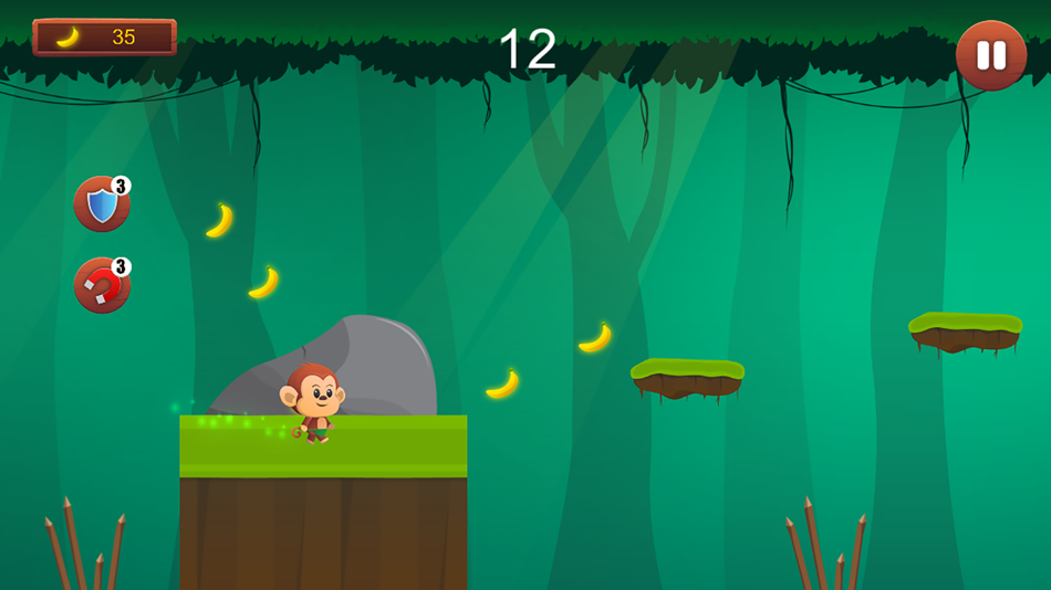 #1. Monkey Run, Jump & Go Bananas! (iOS) 来自: Sarawut Chakit