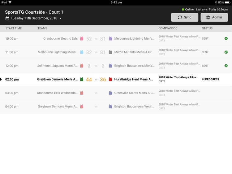 Courtside by SportsTG