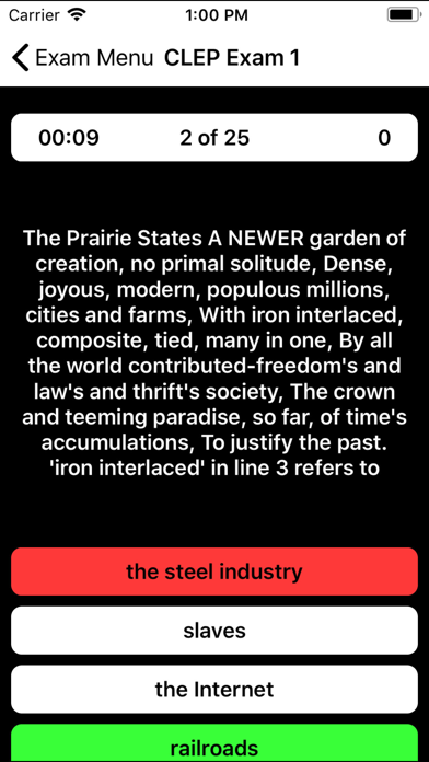 Screenshot #1 pour CLEP American Literature Prep