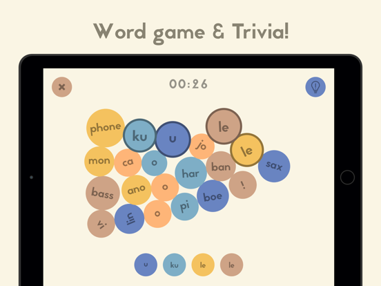 Subwords: Word Game & Trivia iPad app afbeelding 1