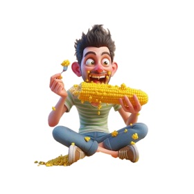 Corn on the Cob Stickers