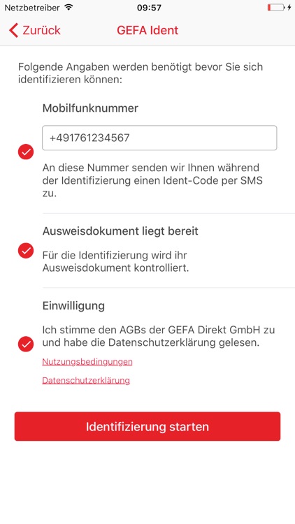 GEFA Videolegitimation online