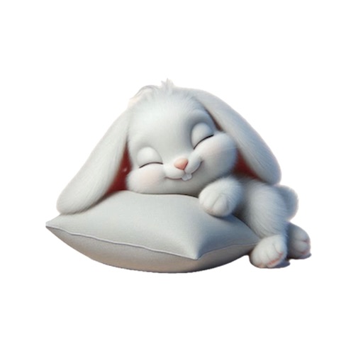 Sleeping Angora Rabbit