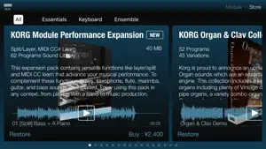 KORG Module screenshot 2