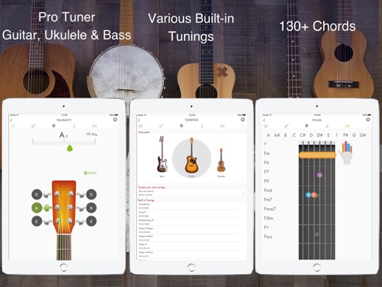 Guitar Tuner: Bass and Ukulele