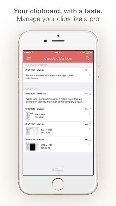 Screenshot #1 pour Clippo - Presse-papiers
