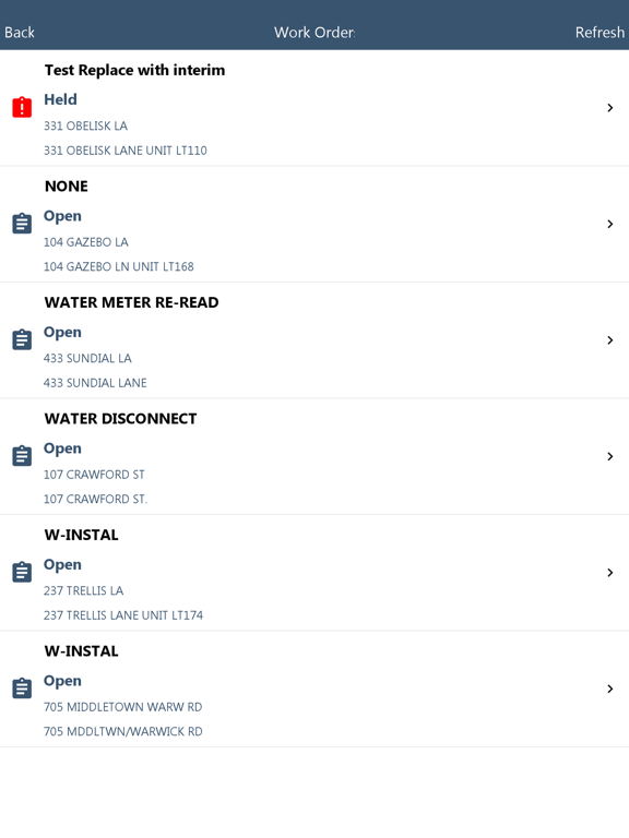 MCSJ Meter Management iPad screenshot 4 - Productivity app