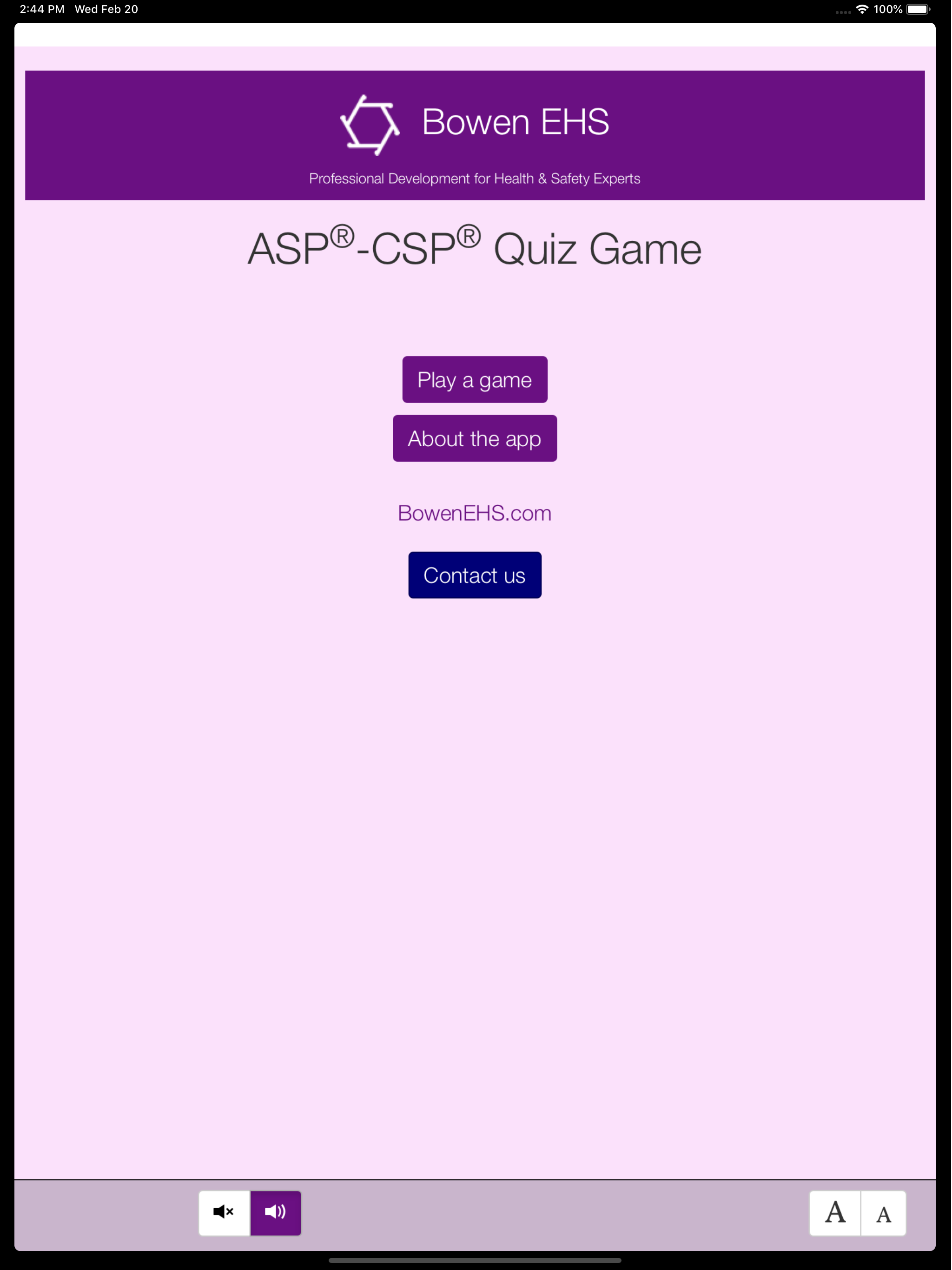 ASP-CSP Quiz Game