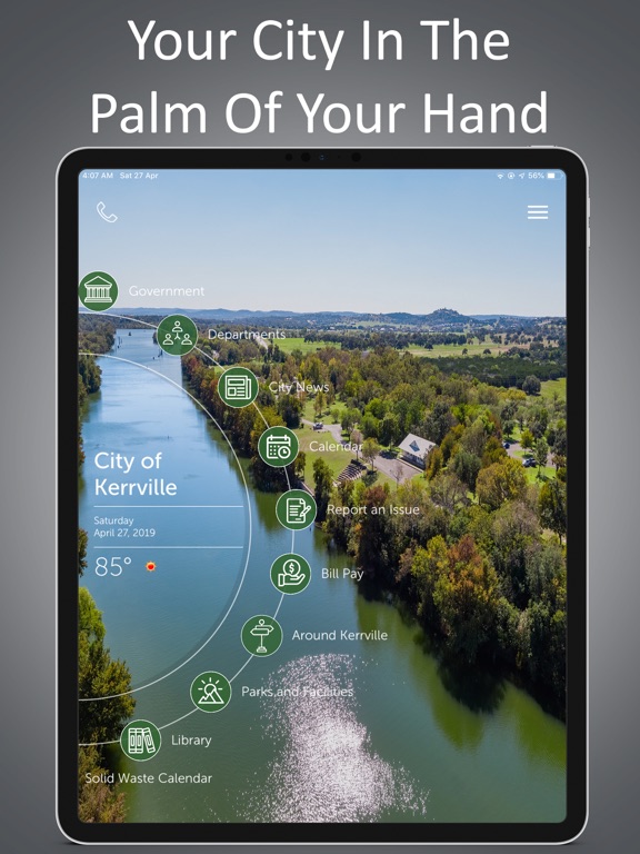 City of Kerrville iPad screenshot 1 - Productivity app