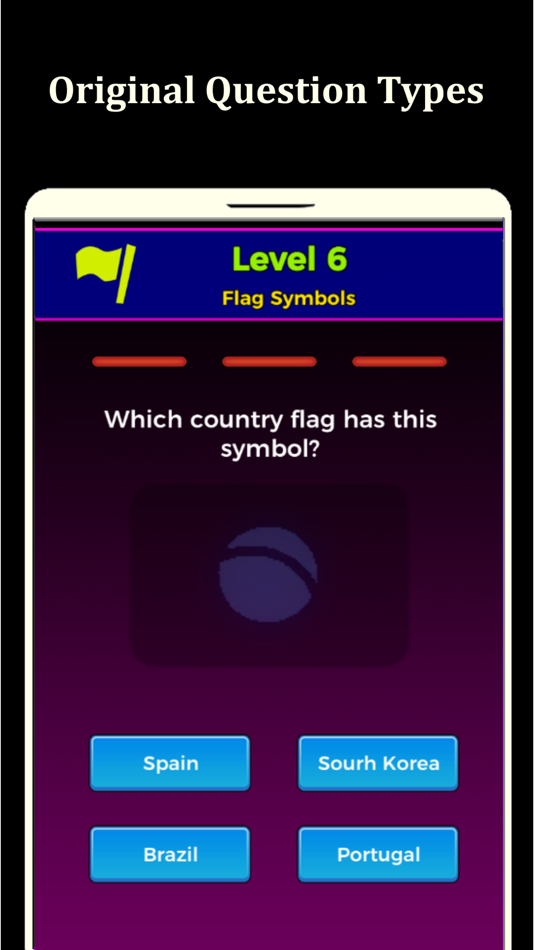 #3. Flag Quiz - Trivia Game (iOS) Podle: Sumeyye Gumus Uzun