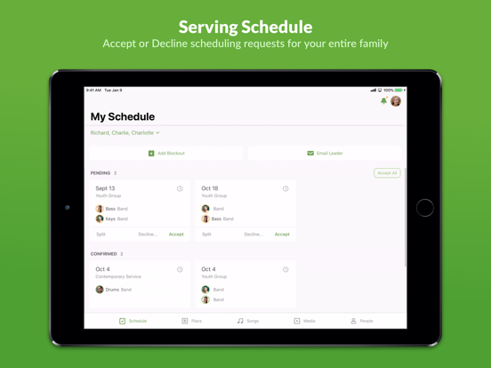 Screenshot #1 for Planning Center Services