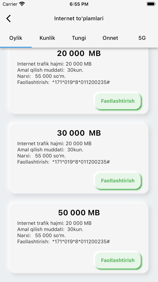 #7. USSD kodlar (iOS) Podle: Azamjon Anvarov