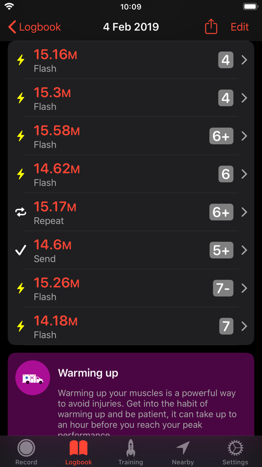 #4. Redpoint: Bouldering, Climbing (iOS) Podle: riedel.wtf apps S.L.