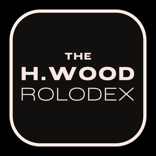 h.wood Rolodex