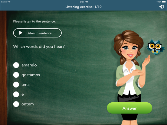 Portuguese Class Lite iPad screenshot 5 - Education app