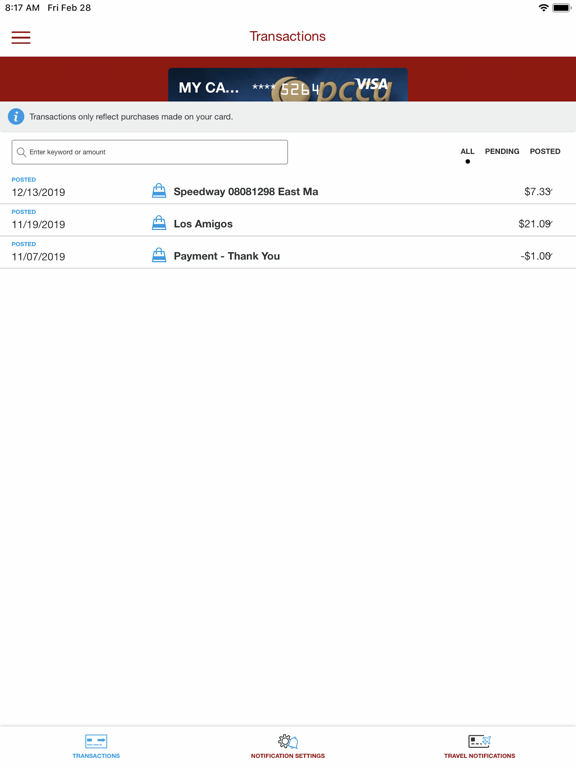 Screenshot #6 pour PCCU Card Security