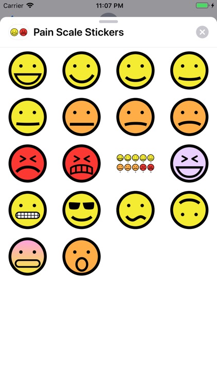 Pain Scale Stickers