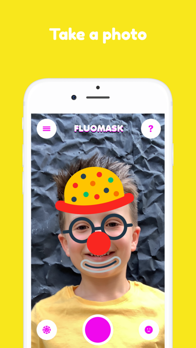 Funny face, for kids FluoMask Screenshot