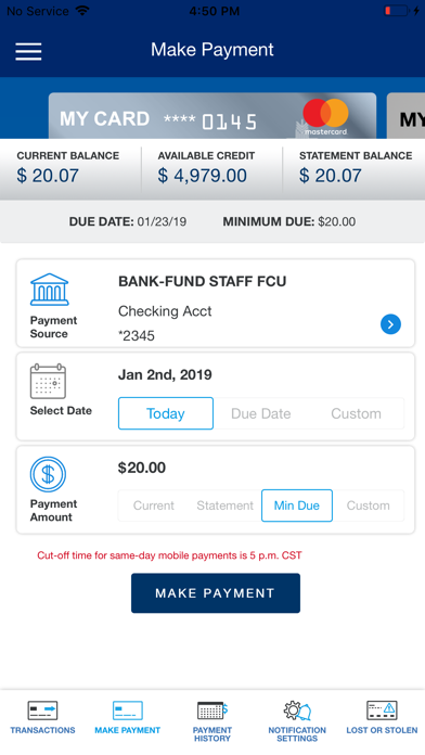 Screenshot #3 pour BFSFCU Cards