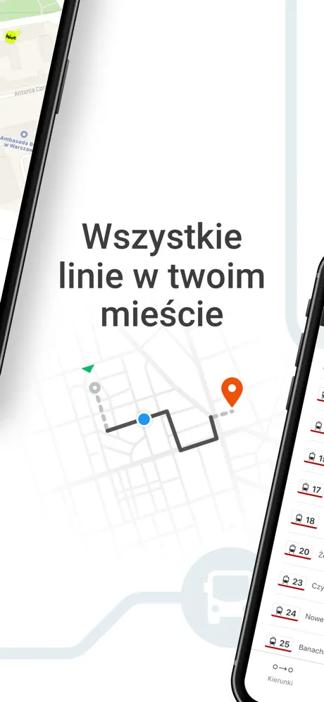 Moovit: Bus, pociąg i tramwaj