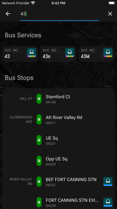 SG Bus+MRT Screenshot