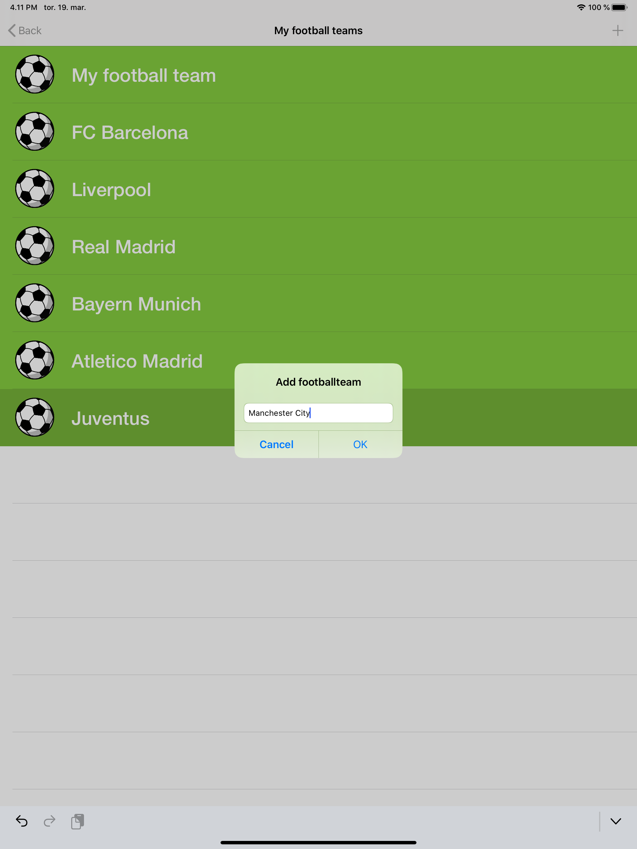 My Football Teams screenshot 14
