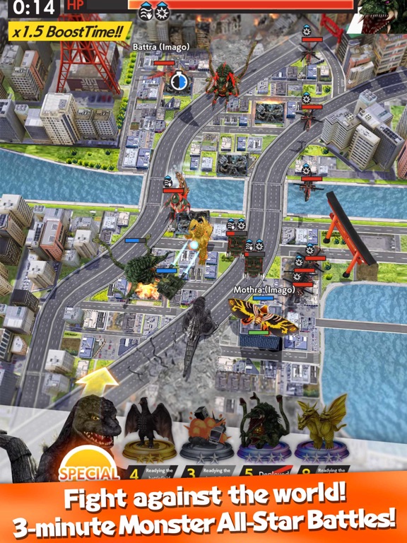 Screenshot #6 pour GODZILLA BATTLE LINE