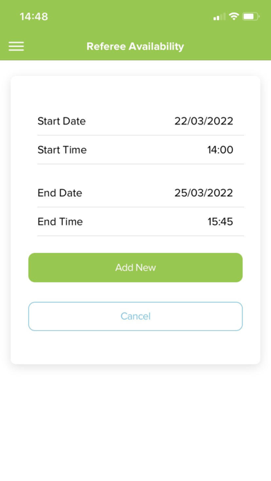 SportLoMo Game Management Screenshot