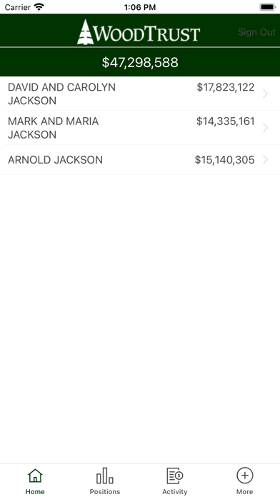 WoodTrust Asset Management Screenshot