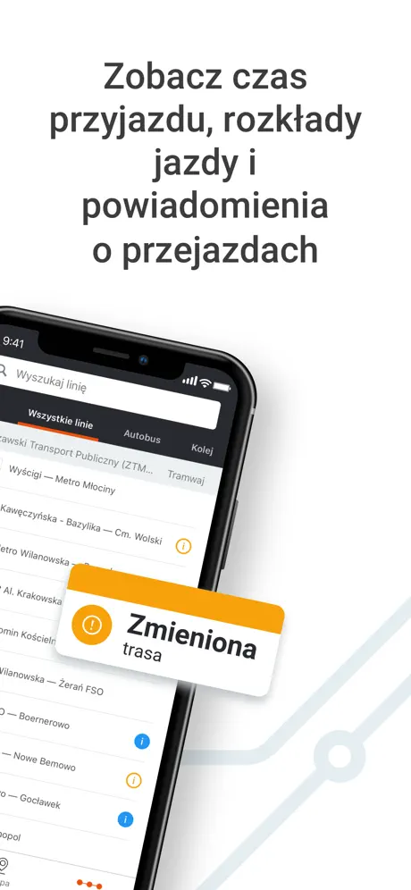 Moovit: Bus, pociąg i tramwaj