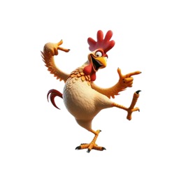 Dancing Chicken Stickers