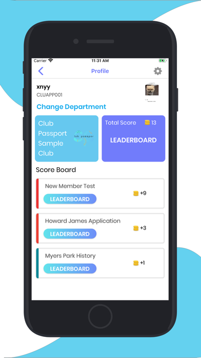 Club Passport Screenshot