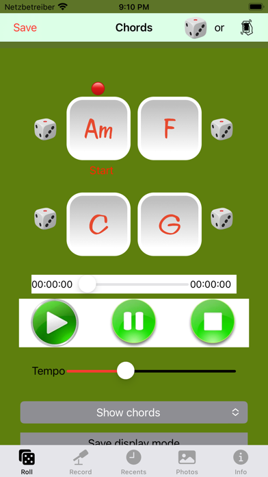 Chord dice Screenshot