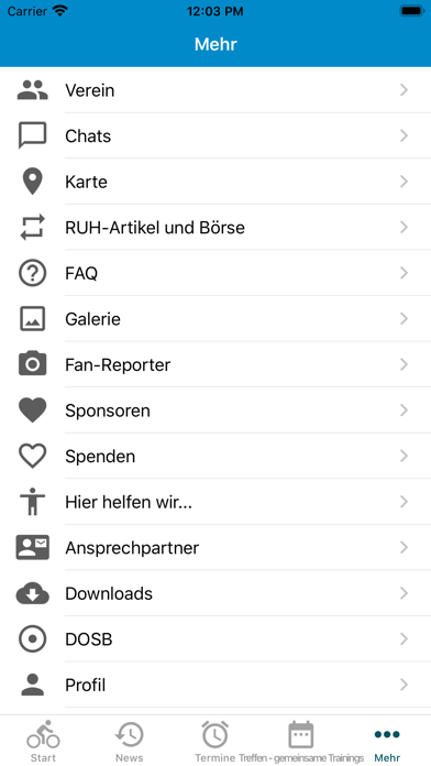 Radeln und helfen e.V. Screenshot