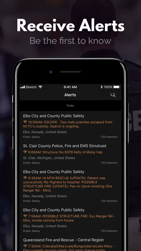 Police Scanner: Fire Radio screenshot 7 of 8