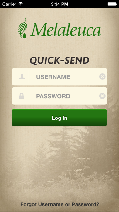 Screenshot 1 of Melaleuca Quick-Send App
