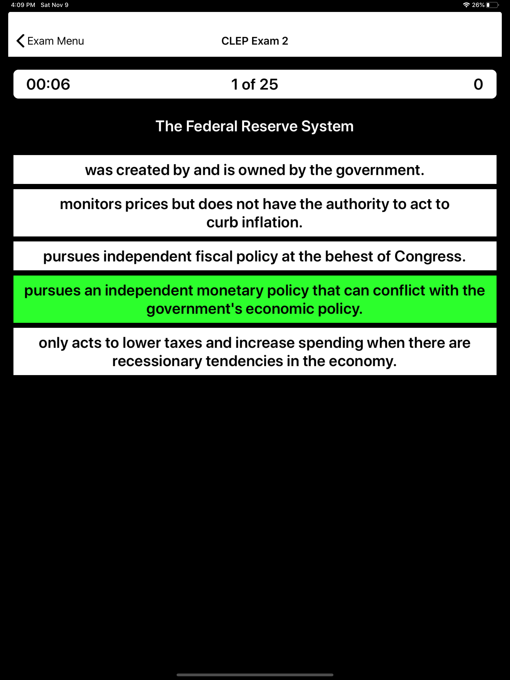 CLEP Macroeconomics Prep screenshot 12