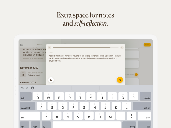 5 Minute Journal: Self-Care iPad app afbeelding 6
