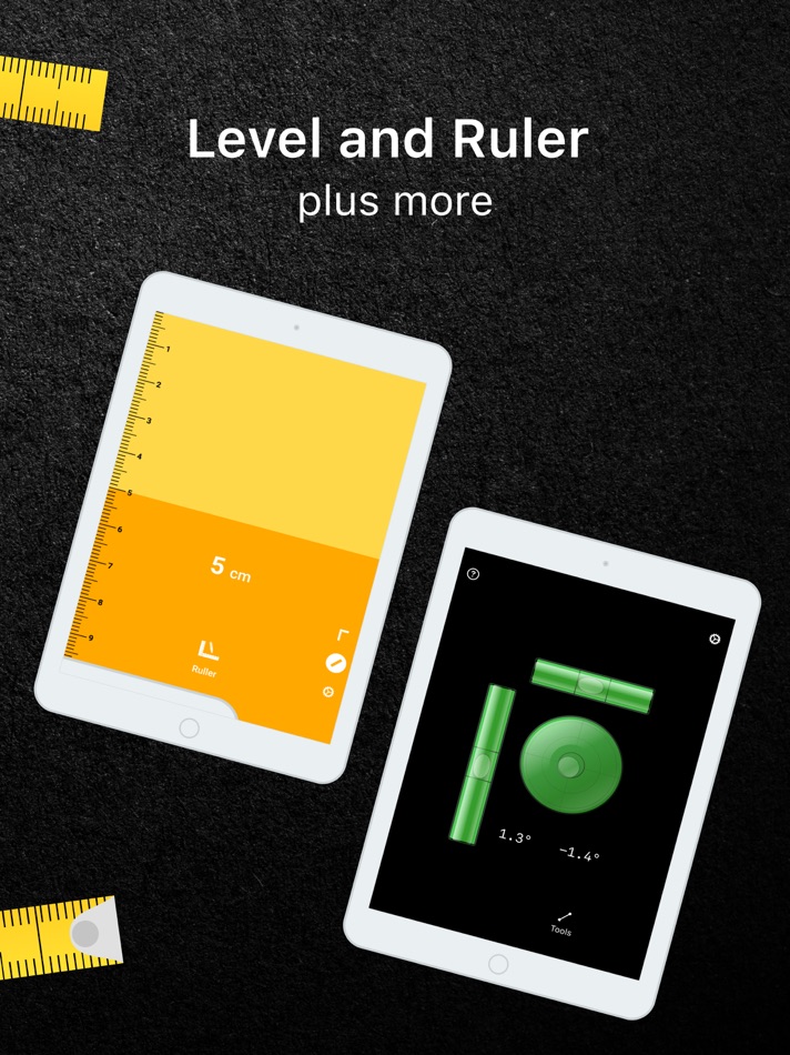 #6. Level Tool・Tape Measure Арр (iOS) 由: Free Style Dev LCC