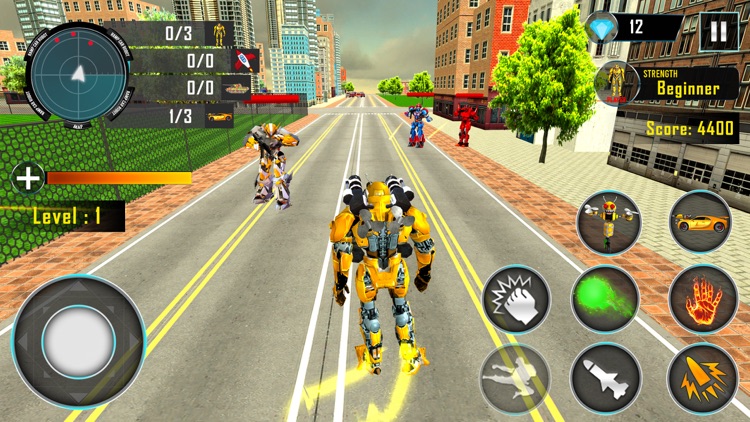 Bee Robot Transform Game 3D screenshot-6