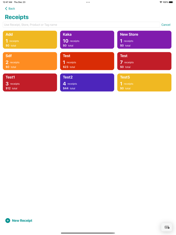 Screenshot #5 pour Suivi des reçus: Receiptly