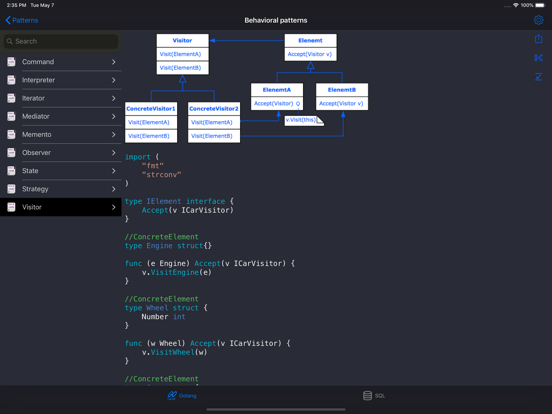 Golang & SQL iPad screenshot 6 - Developer Tools app