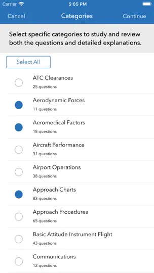 Screenshot von Instrument Pilot Test Prep auf dem iPhone 2