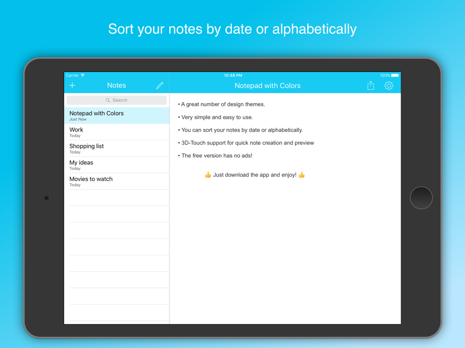 #2. Color Notepad (iOS) 由: Dmytro Vynokurov