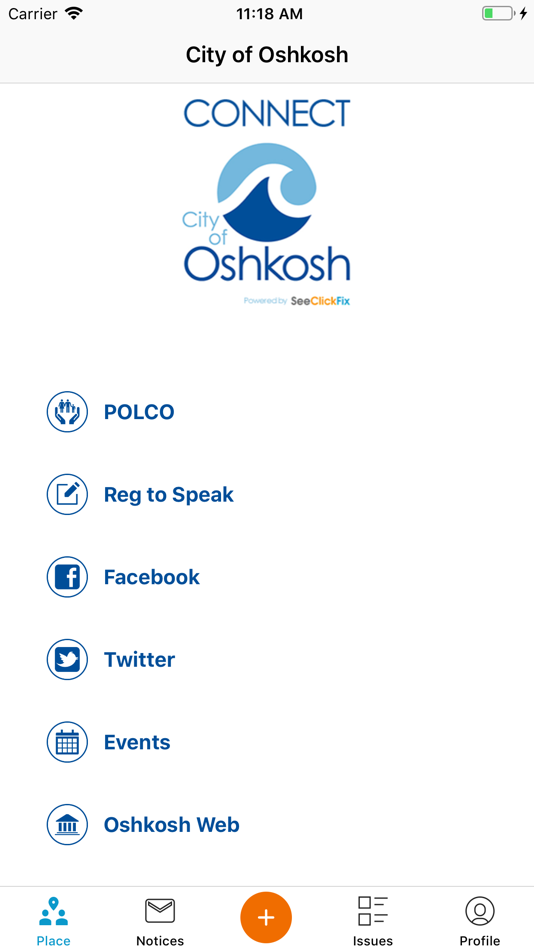 #1. Connect Oshkosh (iOS) 由: City of Oshkosh